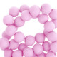 Acrylic beads 4mm round Matt Pretty pink